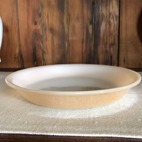 Vintage Fire King Peach Lustre 9” Pie Plate - Picture 2 of 7